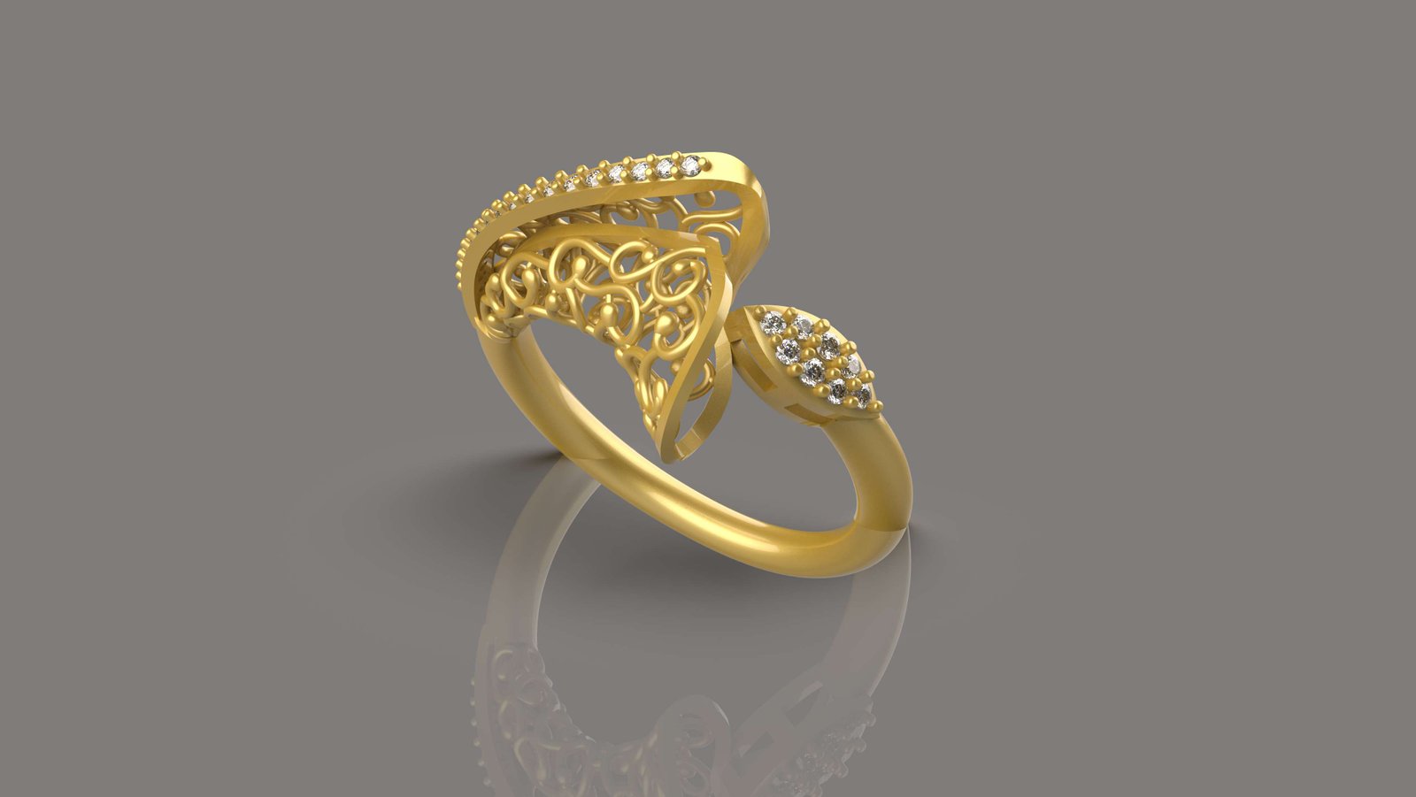 3D Printing Unique Women Ring 