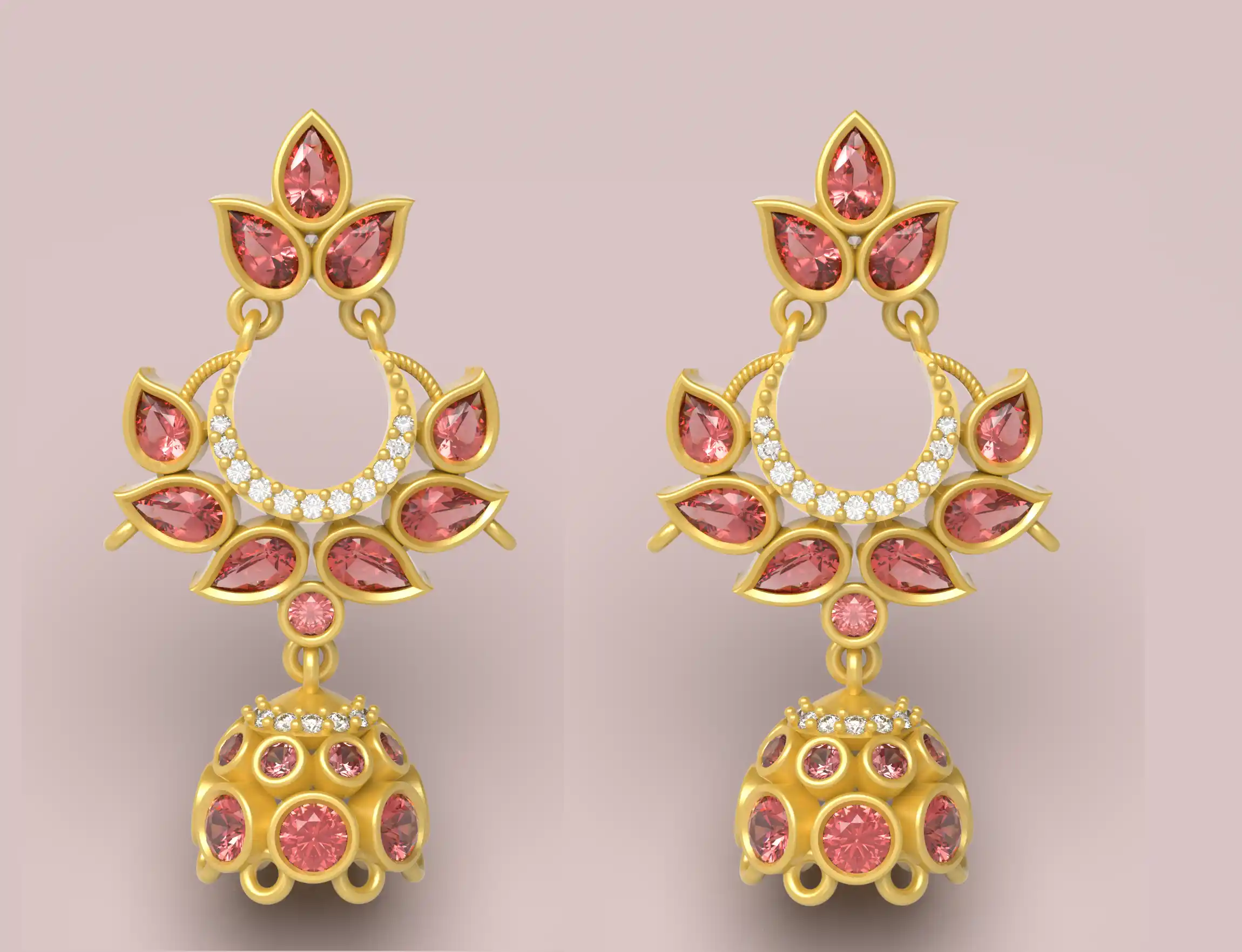 Fancy Diamond Earring - 05