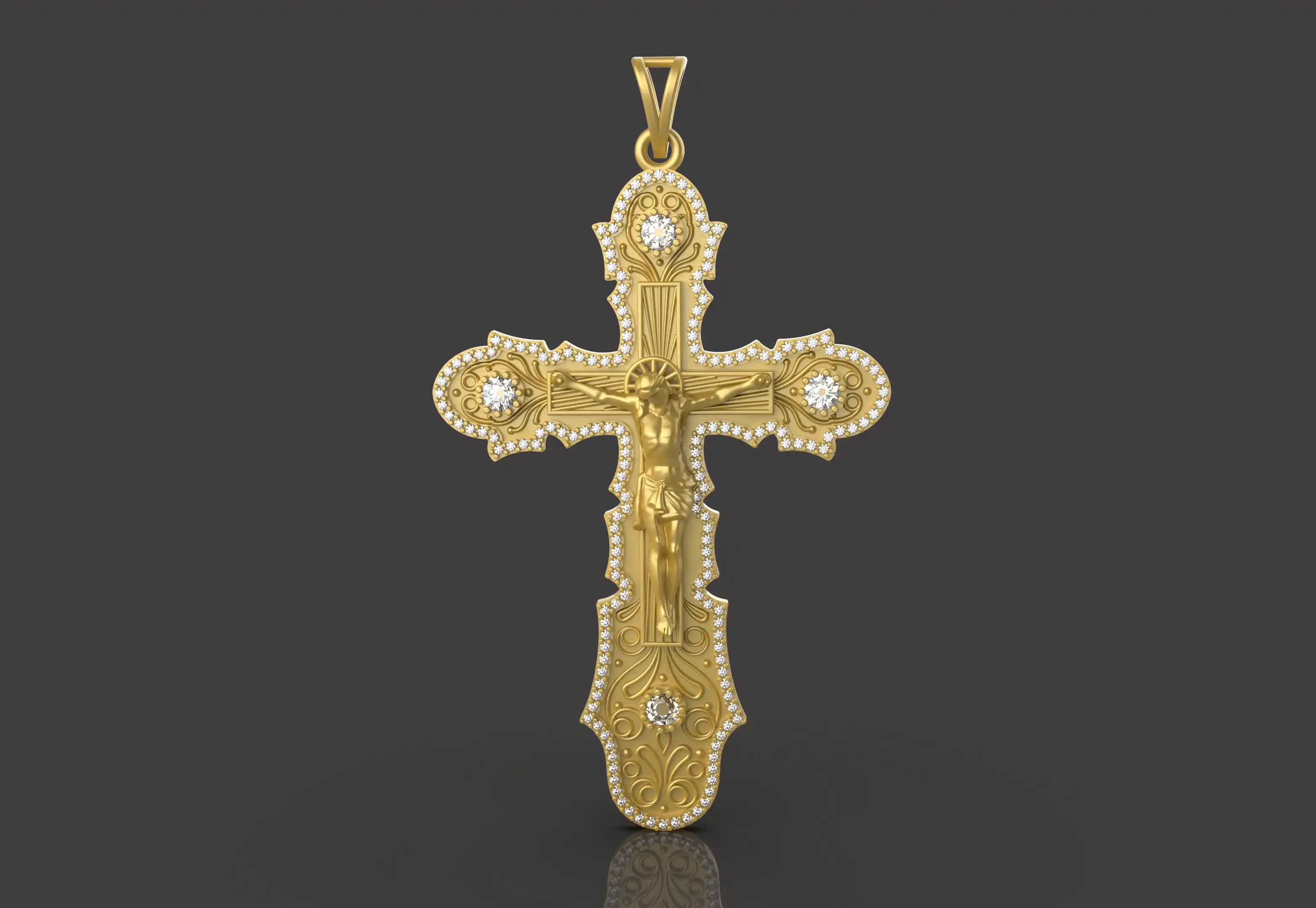 Jesus Cross Pendant - 0076