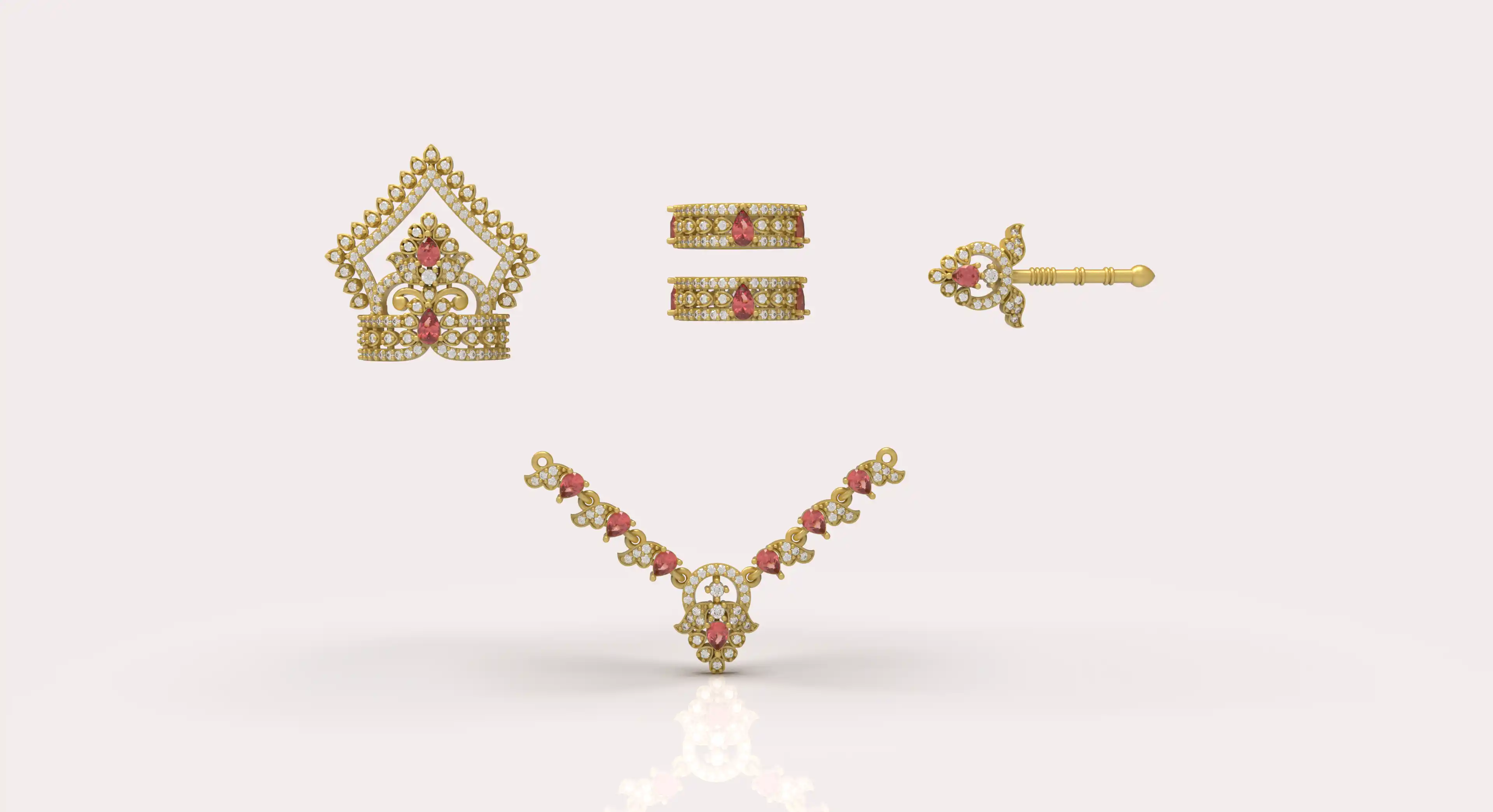 Krishna Shringar Combo Set - 01