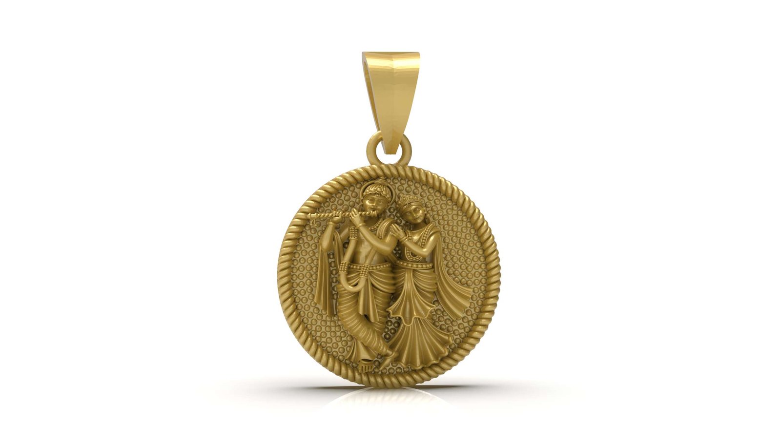 Radha Krishna Pendant-005