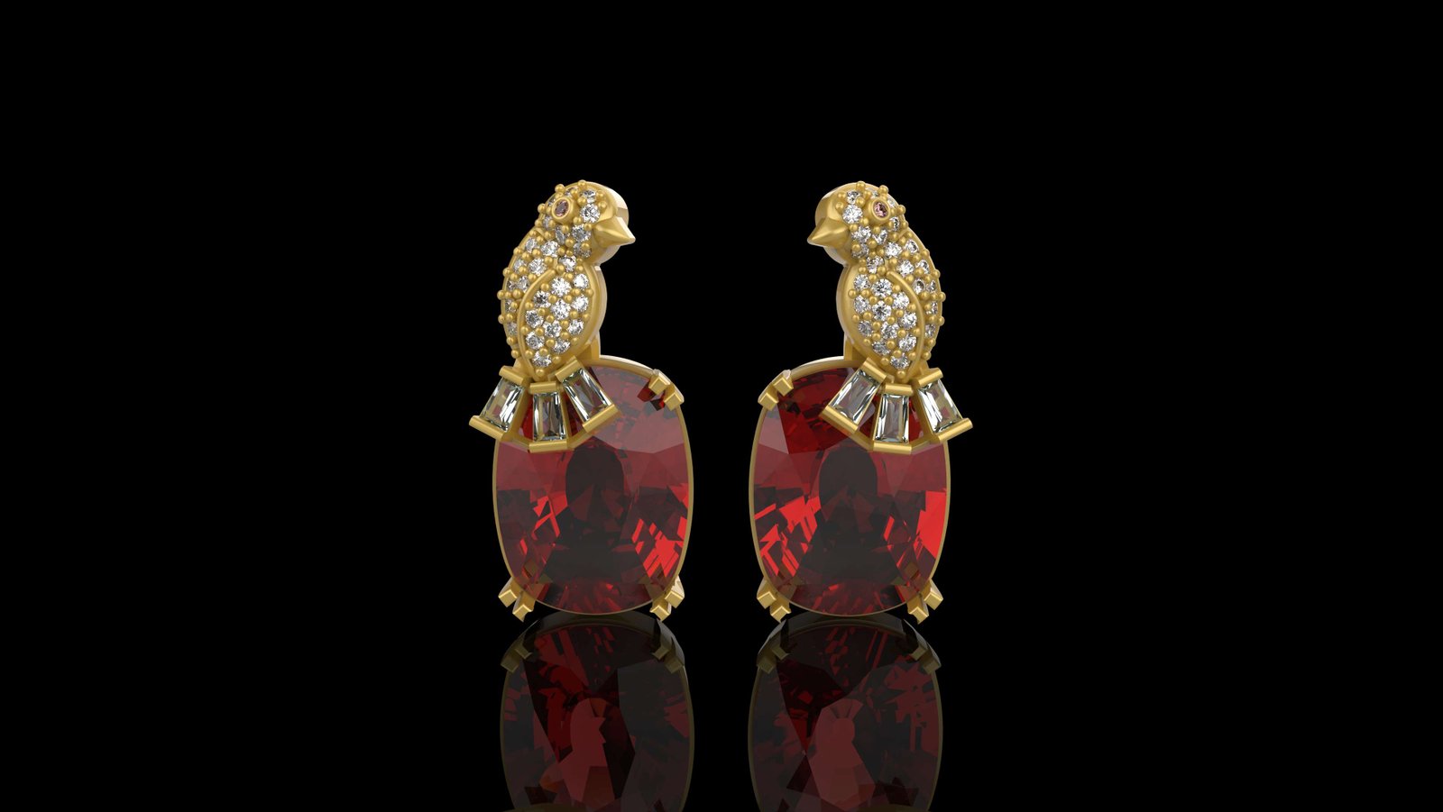 Unique Bird Earring - 03